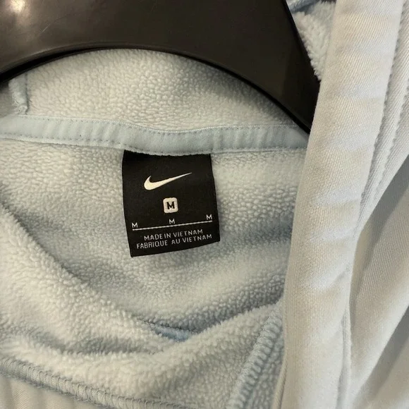 Nike Sweatshirt Womens Size Medium Blue Pullover Hoodie Just Do It 72 Gym Casual - Picture 9 of 9